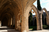 Bellapais, Kyrenia district, North Cyprus: Bellapais abbey - along the arcade - photo by A.Ferrari