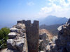 North Cyprus - Kyrenia region: St Hilarion castle - ramparts (photo by Rashad Khalilov)