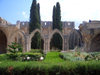 North Cyprus - Bellapais (Kyrenia province): ruins of the Abbey - garden (photo by Rashad Khalilov)