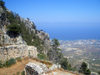 North Cyprus - Kyrenia region: St Hilarion castle - view of the coast (photo by Rashad Khalilov)