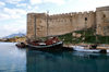 Kyrenia, North Cyprus: the castle - crusader walls and Venetian towers - photo by A.Ferrari