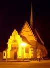Czech Republic - Pardubice: Church of St. Bartolomeu - nocturnal - photo by J.Kaman