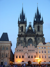 Czech Republic - Prague: Old Town square and the Church of Our Lady Before Tyn - photo by J.Kaman