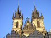 Czech Republic - Prague: towers of the Church of Our Lady before Tyn - photo by J.Kaman
