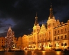 Czech Republic - Pardubice  / Pardubitz (Eastern Bohemia - Vchodocesk - Pardubick kraj): Town Hall and Christmas tree - photo by J.Kaman