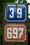 Czech Republic - Prague / Praha (Bohemia) / PRG:  numbers - door number (photo by P.Gustafson)