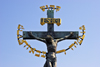 Crucifix on the Charles IV Bridge, Prague, Czech Republic - photo by H.Olarte
