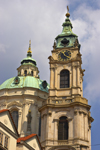 St. Nicholas Church - dome and tower - Prague, Czech Republic - photo by H.Olarte