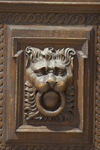 Lion head door knocker. Prague, Czech Republic - photo by H.Olarte