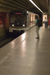 Approaching train. Prague Subway system. Czech Republic - photo by H.Olarte