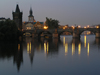 Prague, Czech Republic: Charles bridge at dawn - photo by J.Kaman