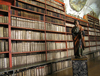 Prague, Czech Republic: Strahov Monastic Library - books and saint - photo by J.Kaman
