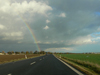 Czech Republic - road with rainbow - Liberec Region - photo by J.Kaman