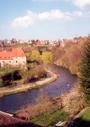 Czech Republic - Cesky Krumlov / Krummau (Southern Bohemia - Jihocesk - Budejovick kraj): : on the Vltava river  (photo by M.Torres)