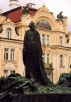 Czech Republic - Prague / Praha : Jan Hus monument on Staromestke square (photo by Miguel Torres)