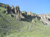 Russia - Dagestan - Tsumada rayon: erosion - mountains - rocks (photo by G.Khalilullaev)
