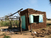 Darfur: a village health post destroyed by Jingaweit militia - photo by USAID