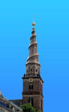 Denmark - Copenhagen / Kbenhavn / CPH: spire - Church of Our Saviour -  Vor Frelsers Kirke - Skt. Ann Gade - photo by J.Kaman