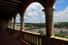 Santo Domingo, Dominican Republic: Alcazar de Colon - Eastern gallery - view of the Ozama river - Ciudad Colonial - Unesco World Heritage - photo by M.Torres