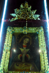 Higey, Dominican Republic: painting of the Virgin de la Altagracia, an icon brought by the Spaniards in the 15th century, used before the Sabana Battle - Basilica of Our Lady - Basilica de Nuestra Seora de la Altagracia - photo by M.Torres