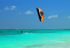 Punta Cana, Dominican Republic: kite surfer - Arena Gorda Beach - photo by M.Torres
