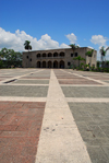 Santo Domingo, Dominican Republic: Alcazar de Colon - pavement of Plaza de Espaa - Ciudad Colonial - Unesco World Heritage - photo by M.Torres