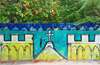Monte Cristi, Dominican Republic: mural on Plaza Duarte - photo by M.Torres
