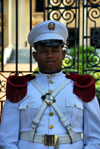 Santo Domingo, Dominican Republic: Palacio Nacional - presidential guard - photo by M.Torres