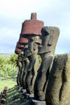 Easter Island / Rapa Nui- Anakena on the north coast - moais - statues carved from compressed volcanic ash - photo by Rod Eime