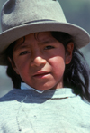 Ecuador - Quito: Quechua boy with hat - photo by J.Fekete