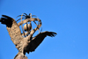 Quito, Ecuador: French Geodesic Mission monument - condor and armillary sphere - Parque la Alameda - Misin geodsica francesa - photo by M.Torres