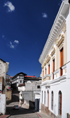 Quito, Ecuador: sunny faade on Calle Guayaquil - La Ronda district - photo by M.Torres