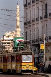 Egypt - Alexandria: tram and minaret (photo by John Wreford)