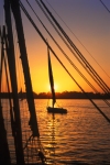 Egypt - Luxor:  felucca at sunset II (photo by J.Wreford)