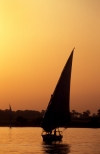 Egypt - Luxor:  felucca at sunset (photo by J.Wreford)