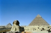 Egypt - Giza: the Sphinx and the pyramids of Giza (photo by J.Kaman)