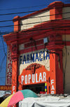 San Salvador, El Salvador, Central America: pharmacy and cables - 4a calle Poniente - farmacia - photo by M.Torres