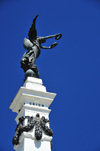San Salvador, El Salvador, Central America: Parque Libertad - Liberty monument - statue and obelisk - photo by M.Torres
