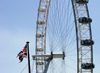 London: British Airways London Eye - Union Jack - photo by K.White