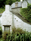 England - Boscastle (Cornwall): Cornish cottage - chimney (photo by T.Marshall)