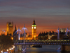 London, England: Houses of Parliament, Big Ben ant the Thames river - nocturnal - photo by A.Bartel