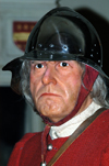 England - Warwick (Warwickshire): medieval warrior - waxwork by Madame Tussaud at the castle(photo by Fiona Hoskin)