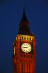 London: Big Ben at night - Victorian Gothic style, architect Charles Barry - photo by M.Torres