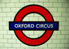 London: Oxford Circus station - metro sign - photo by M.Torres