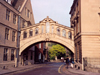 Oxford / OXF, Oxfordshire, South East England, UK: Hertford Bridge, aka 'Bridge of Sighs', after the Venetian bridge, but resembling the Rialto Bridge - designed by Sir Thomas Jackson - links together the Old and New Quadrangles of Hertford College - New College Lane - photo by M.Torres