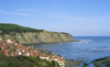 Robin Hood's Bay, North Yorkshire, England: Bay Town town and the North Sea - photo by D.Jackson