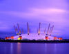 Greenwich, London, England: Millennium Dome - giant steel and tensioned fabric tent - architect Richard Rogers - O2 entertainment district - Greenwich Peninsula - photo by A.Bartel