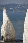 Old Harry Rocks, Jurassic Coast, Dorset, England: The Pinnacles - conical chalk stack - UNESCO World Heritage Site - photo by I.Middleton