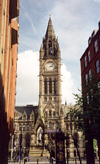 Manchester, North West, England: City Hall - Albert square - architect Alfred Waterhouse - photo by M.Torres