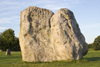 Avebury, Wiltshire, South West England, UK: Avebury stone circle - wide stone - UNESCO World Heritage Site - photo by I.Middleton